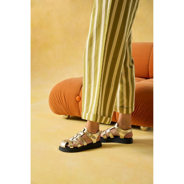 Cassandra Gladiator Sandal Gold
