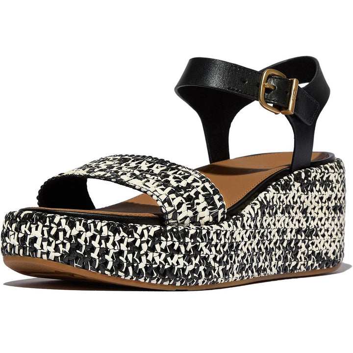 Fitflop Platfforms Wedge Sandal Black/Ivory