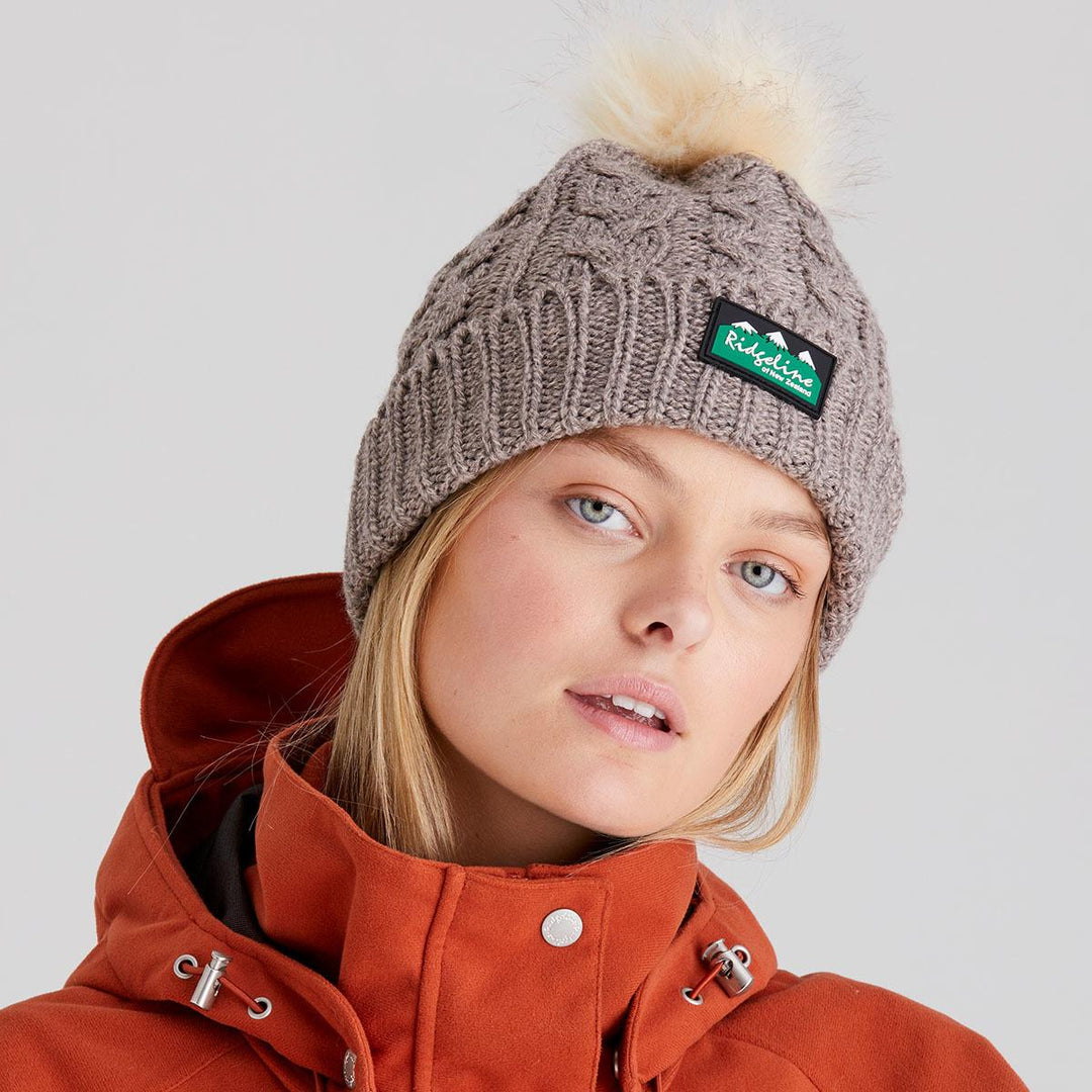 Ridgeline Ridgeline Nordic Fleck Bobble Hat Teak