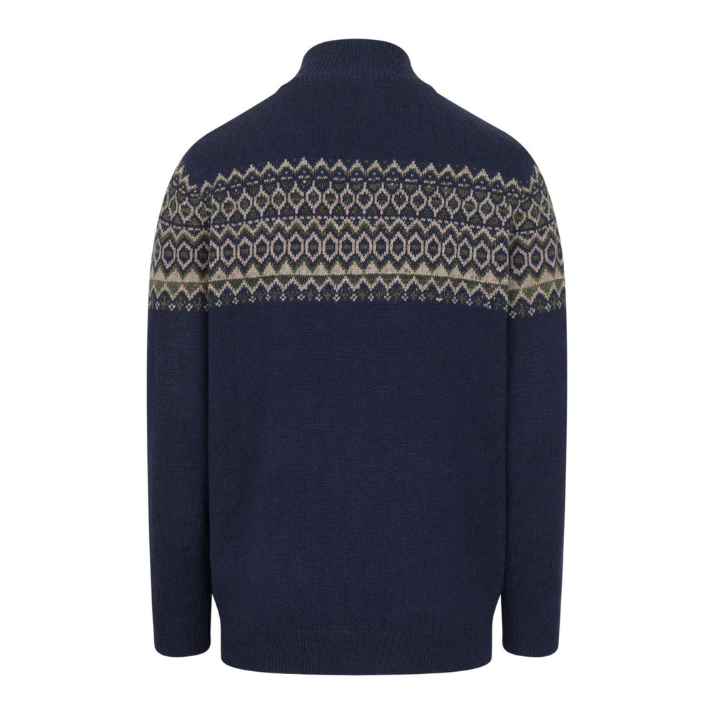 Hoggs of Fife Colonsay Fair Isle 1/4 Zip Pullover – view 2