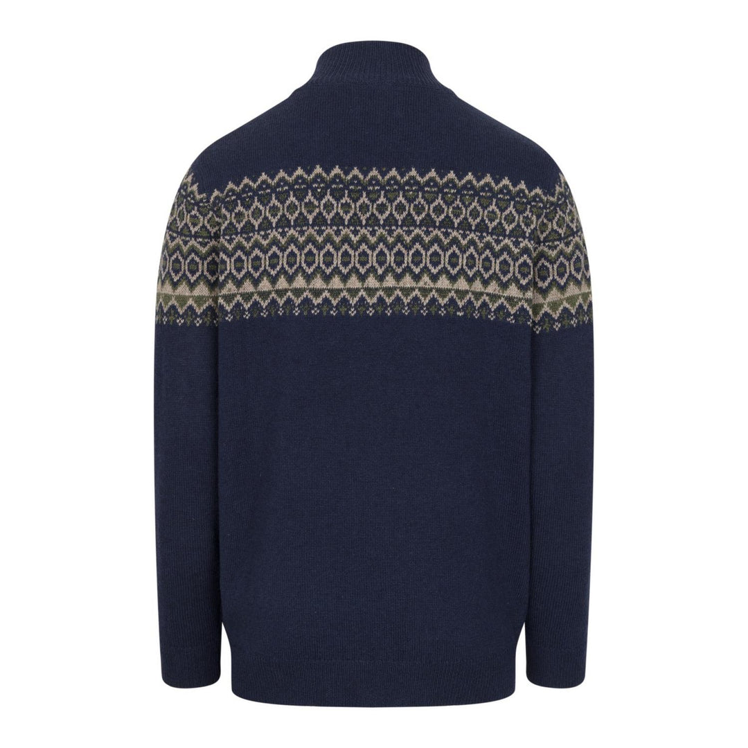 Hoggs of Fife Colonsay Fair Isle 1/4 Zip Pullover