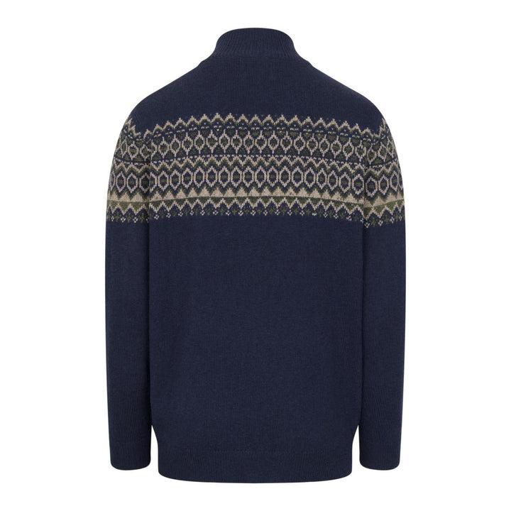 Hoggs of Fife Colonsay Fair Isle 1/4 Zip Pullover
