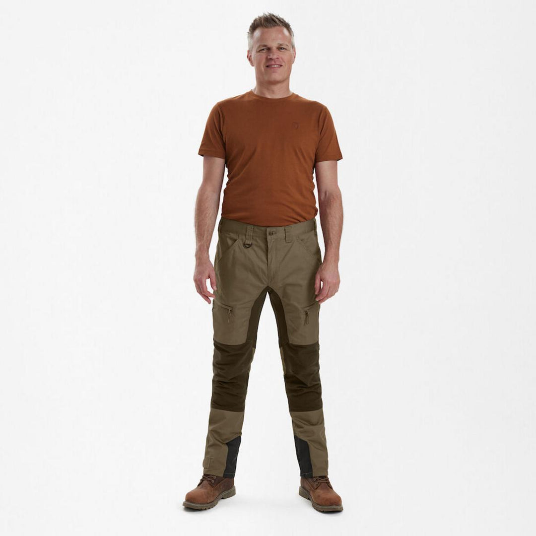 Deerhunter Rogaland Stretch Trousers with contrast Driftwood