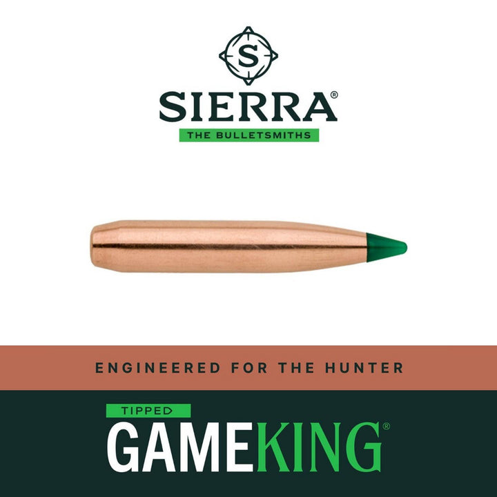 Sierra .270 Cal .277 175gr Tipped GameKing Hunting Bullets, Pack of 500