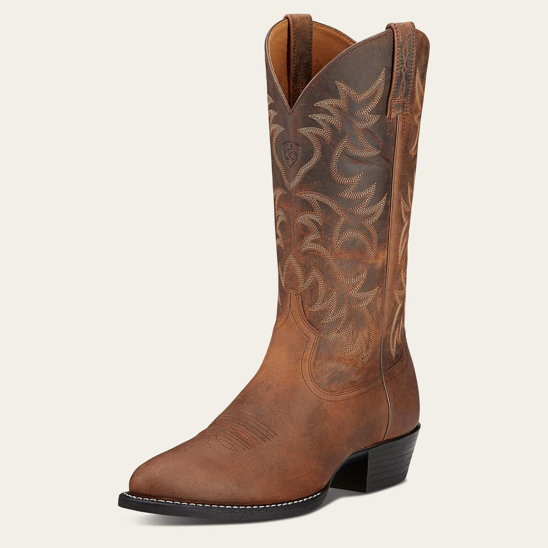 Ariat Mens Heritage Western R Toe Distbrn