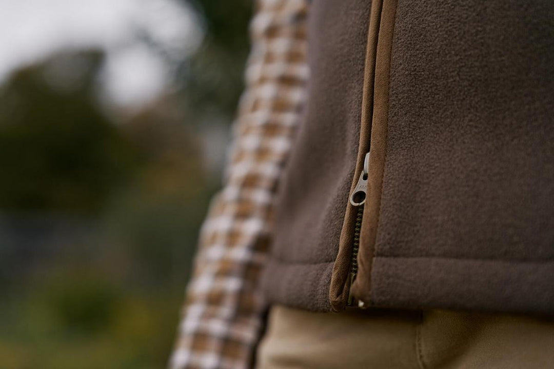 Harkila Sandhem sherpa fleece waistcoat W Demitasse