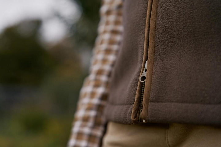 Harkila Sandhem sherpa fleece waistcoat W Demitasse