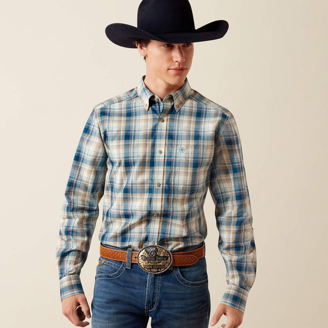 Ariat Mens Pro Wes Fitted Long Sleeve Shirt