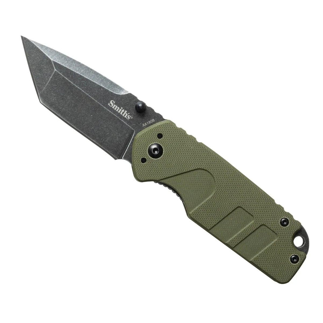 Smiths Black Stonewash Tanto Blade - OD Green