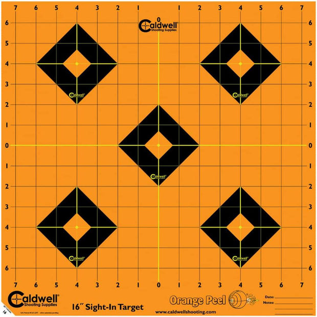 Caldwell Orange Peel Sight-In Target 16", 5 Sheets
