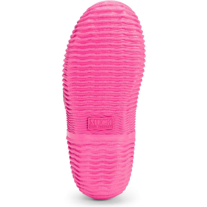 Muck Boots Hale Pull On Wellington Boot Black/Pink