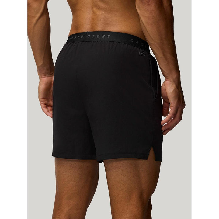 Castore 5" BRANDED ELASTIC SHORTS CASTORE BLACK/CASTORE GUNM – view 2