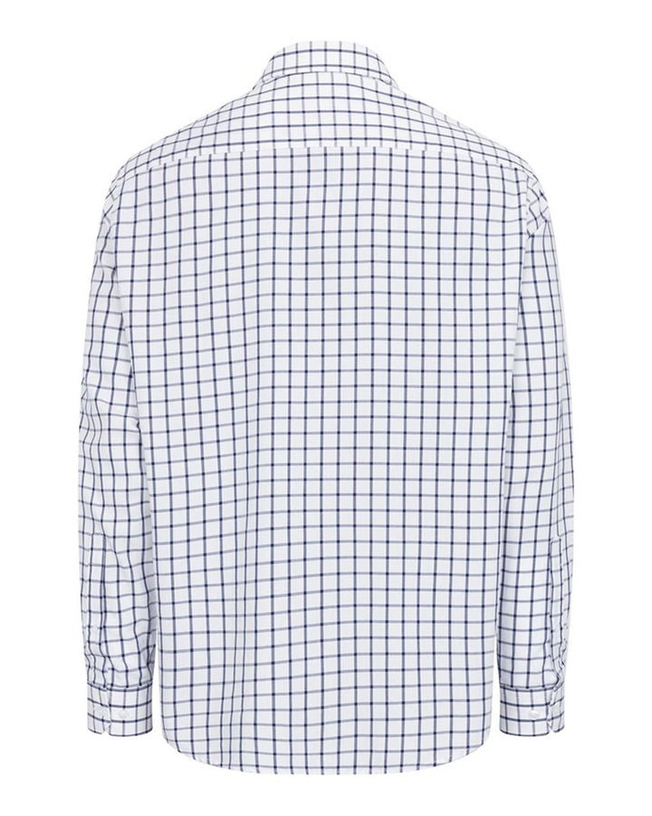 Hoggs of Fife Fernie Bamboo Shirt - Navy/White – view 2