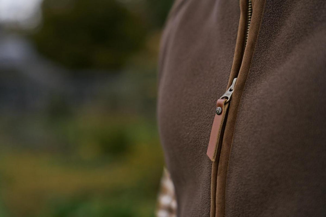 Harkila Sandhem sherpa fleece waistcoat W Demitasse