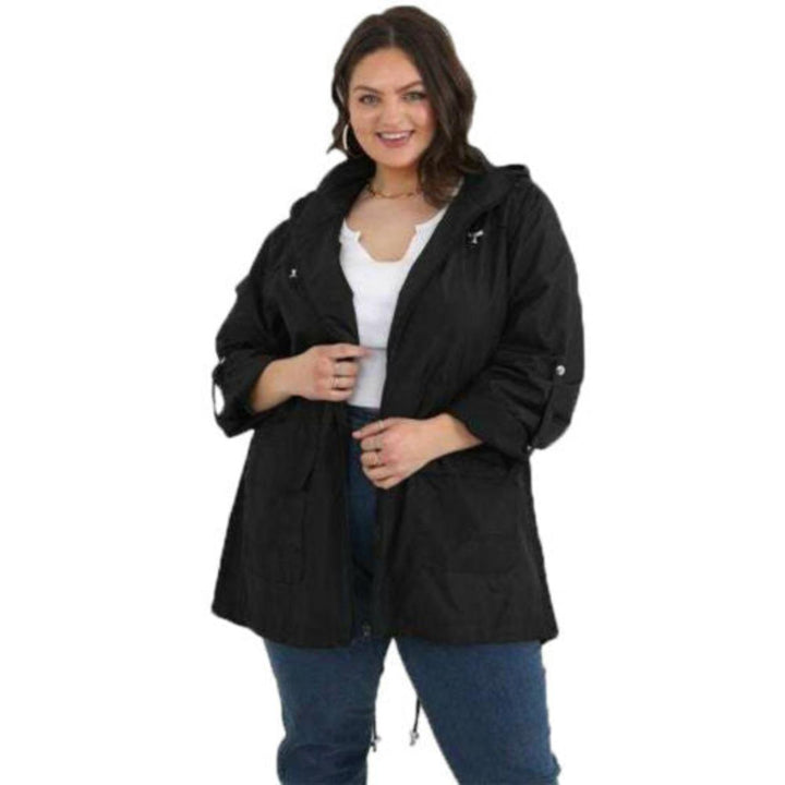 Brave Soul Ladies Brave Soul Plus Size Rain Mac - Raveplain