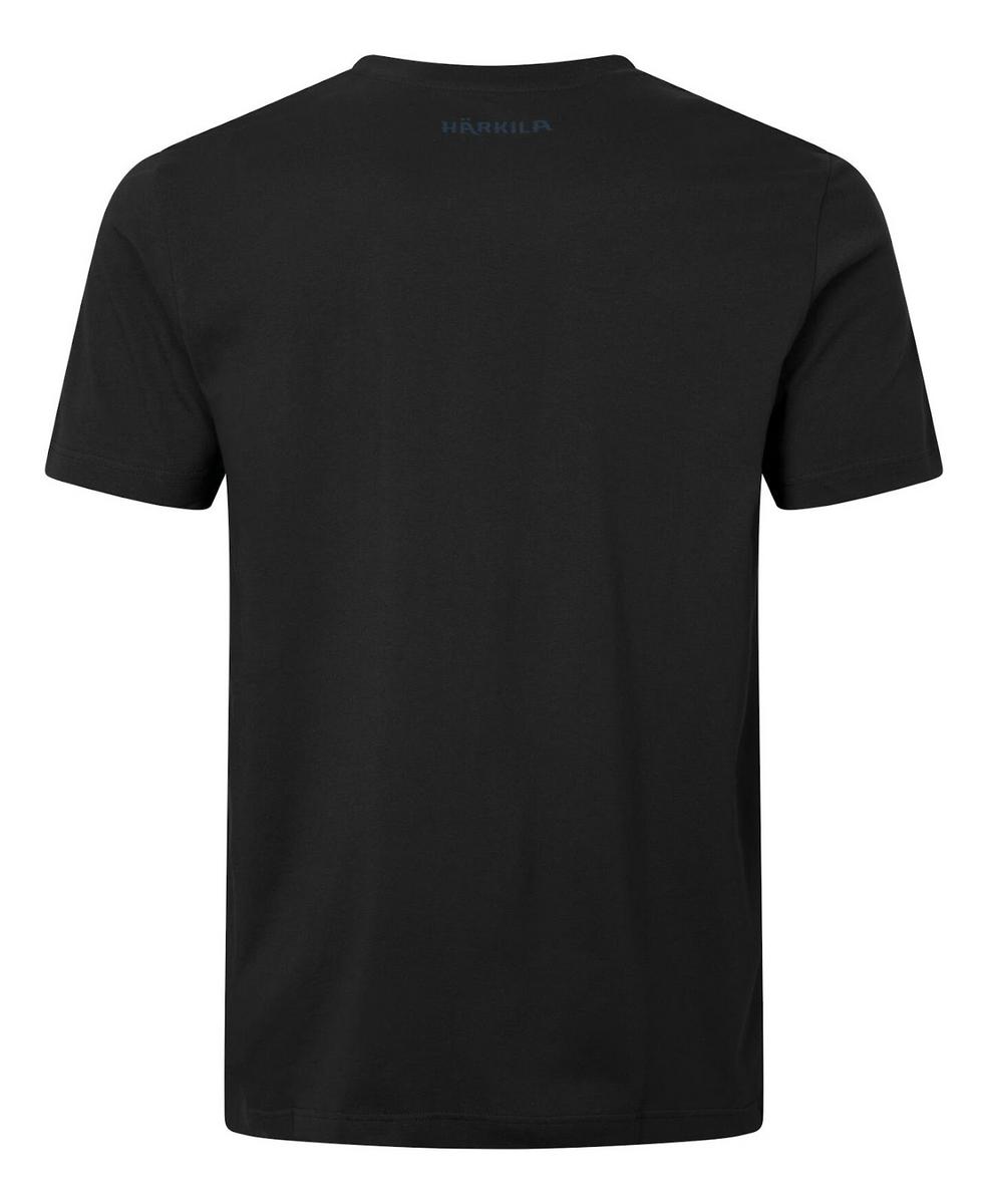 Harkila Härkila logo band S/S tshirt Anthracite/sea – view 2