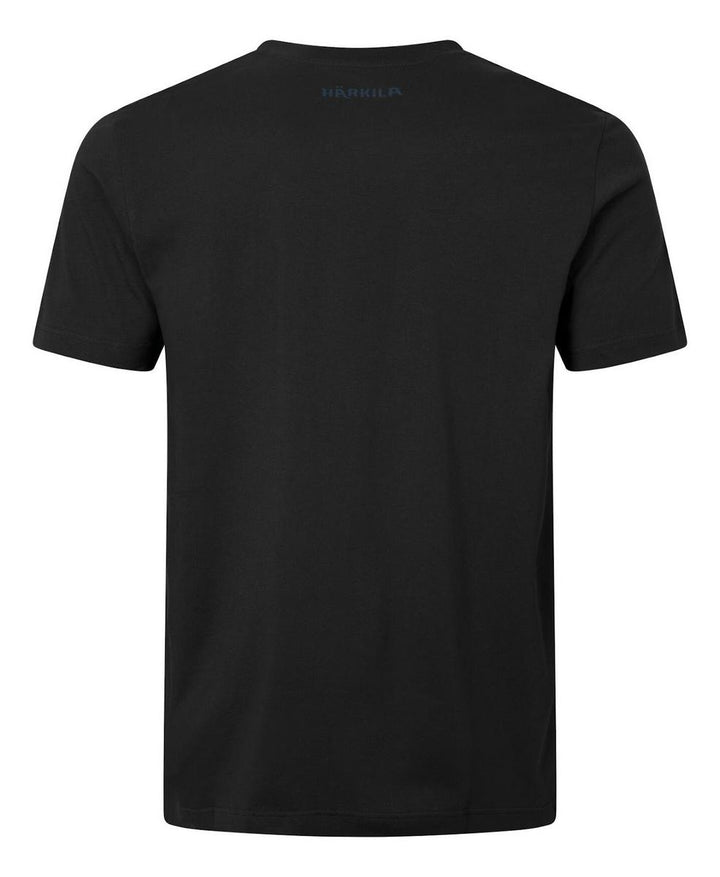 Harkila Härkila logo band S/S tshirt Anthracite/sea – view 2