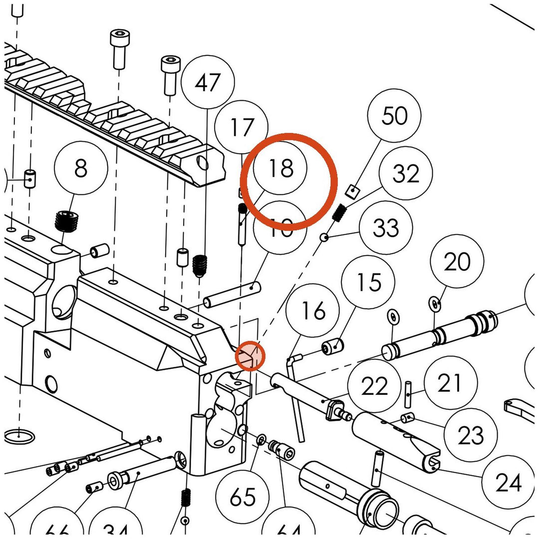 FX Dreamline Side Lever M3 Special Screw 19034