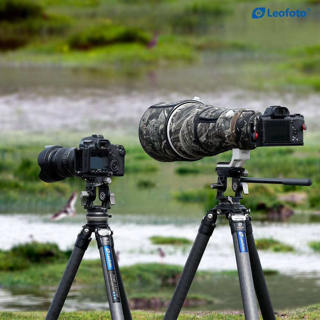 Leofoto VH-30R Two-Way Telephoto Lens Head with Panning Clamp