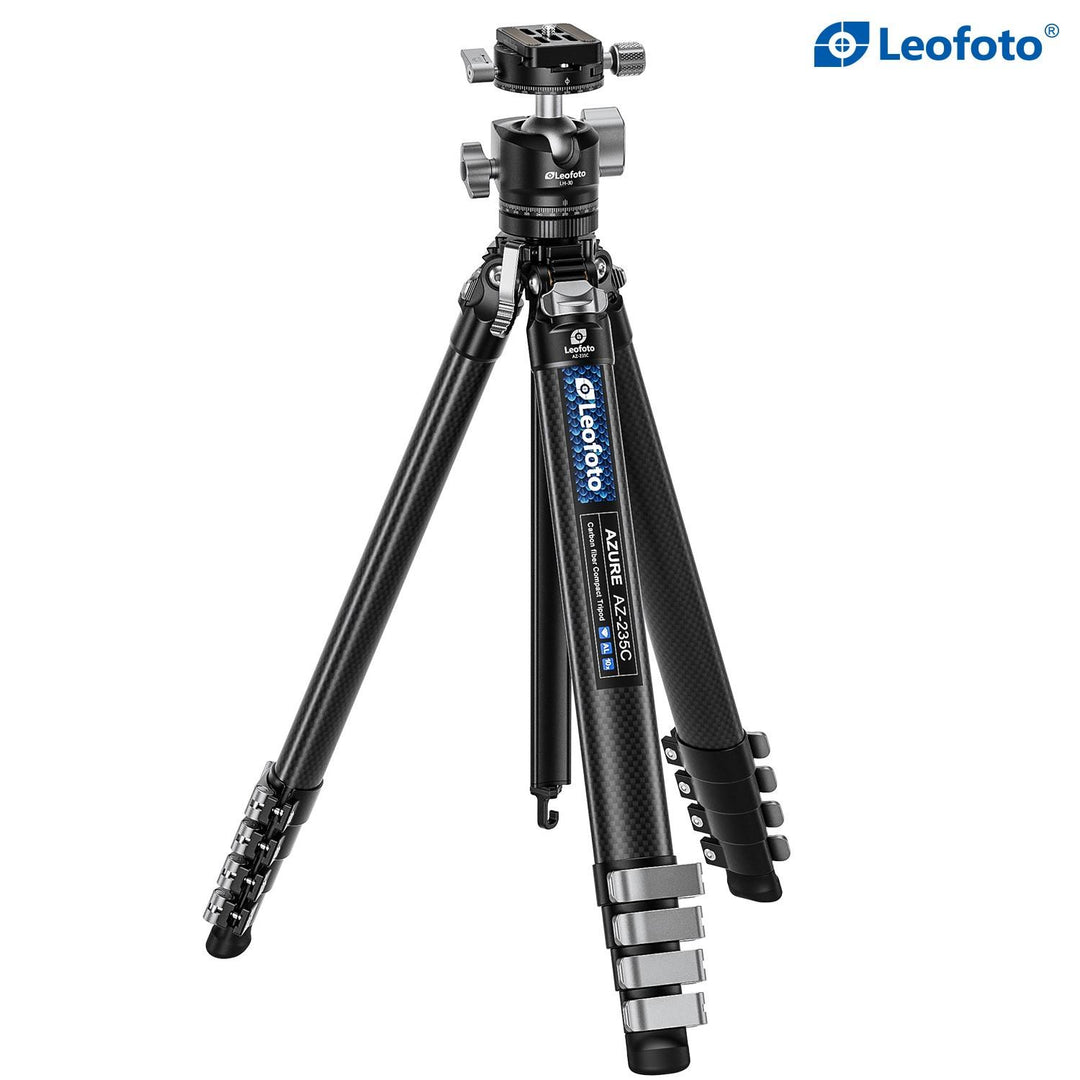 Leofoto Azure AZ-235C Carbon Travel Tripod with LH-30R Head