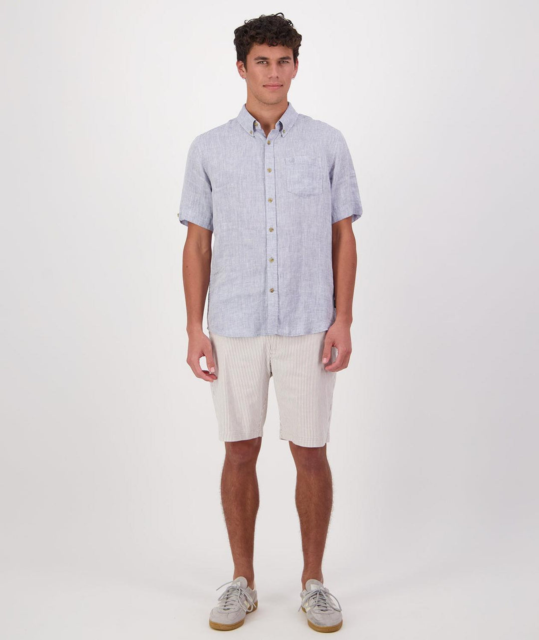 Swanndri Men's Humber Linen Short Sleeve Shirt