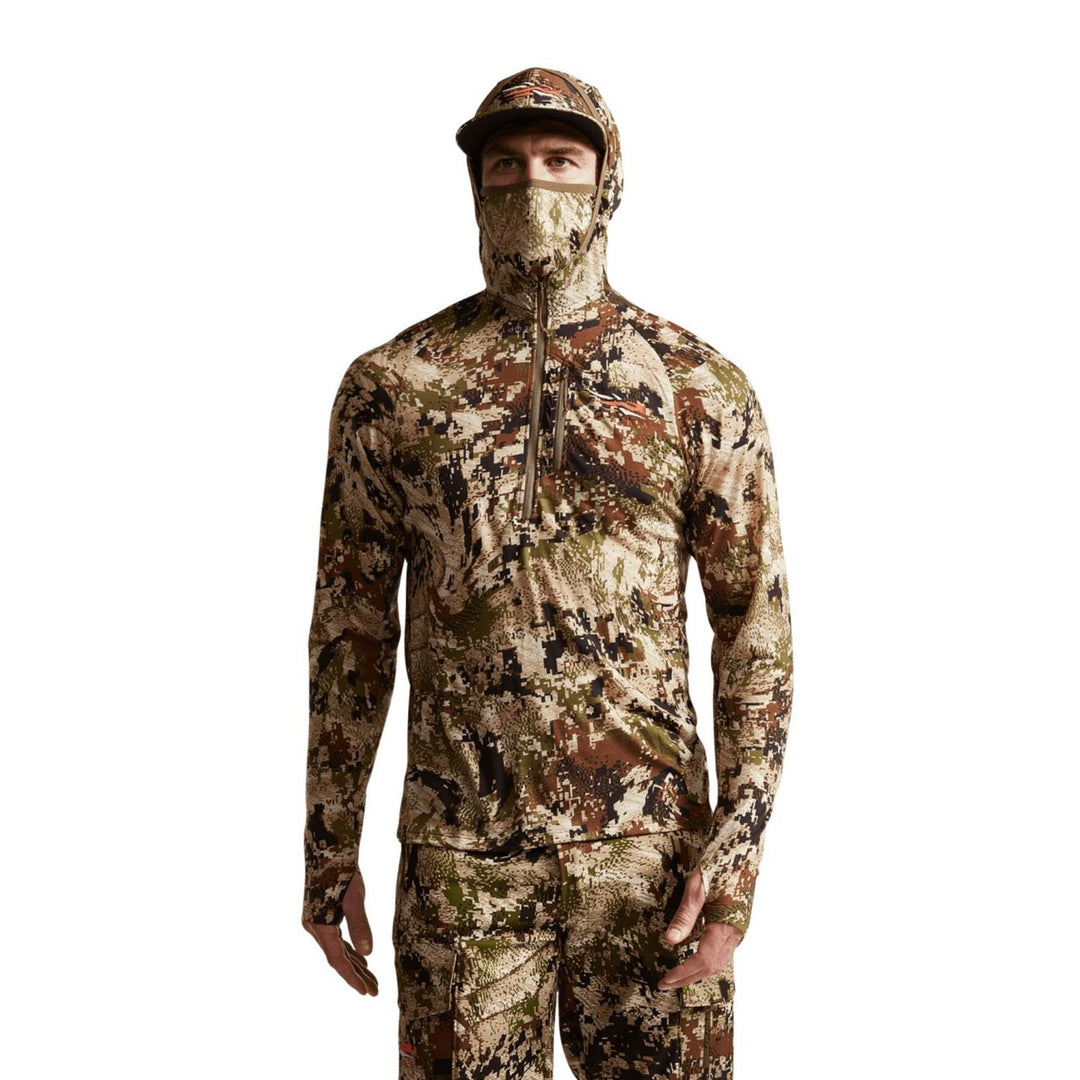 Sitka Core Merino 120 Hoody Optifade Subalpine - Lightweight 120-gram, 17.5-micron ArmorSpun Wool for durability and anti-itch comfort, Easy-care can be washed dried with your regular laundry