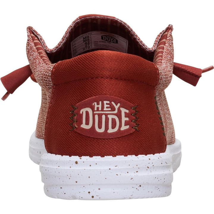 HEYDUDE Wally Stretch Sox Slip on Shoe Burnt Red/Multi