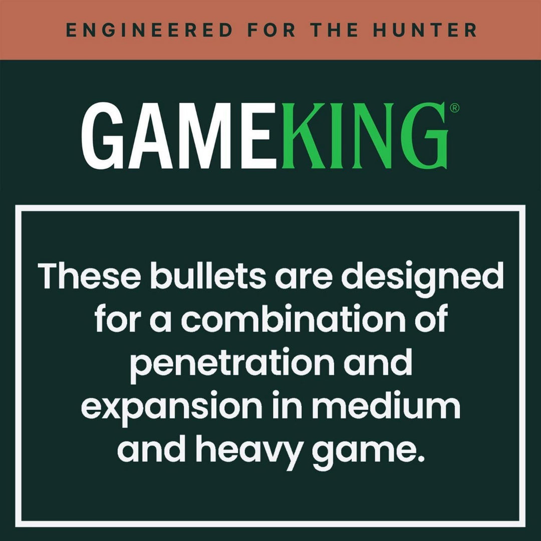 Sierra .22 Cal .224 62gr SBT GameKing HV Hunting Bullets, Pack of 500