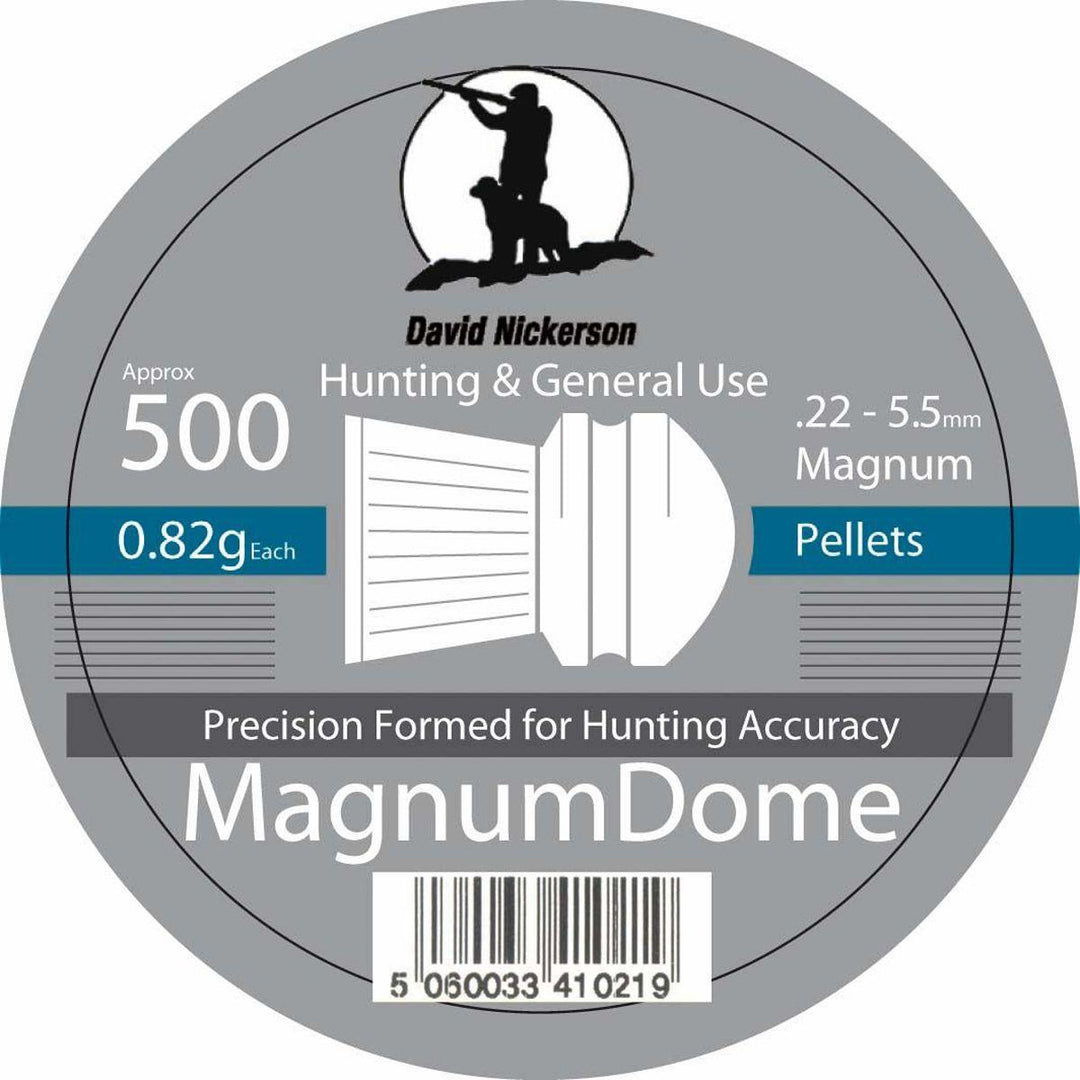 David Nickerson Magnum Dome .177 Pellets, Tin of 500