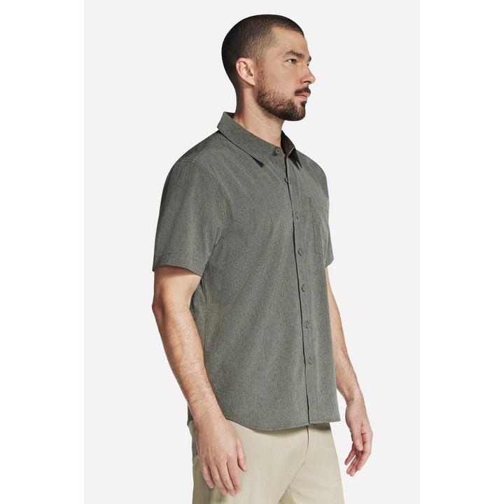 Skechers Performance GO WALK Air Short Sleeve Shirt Olive/Grey
