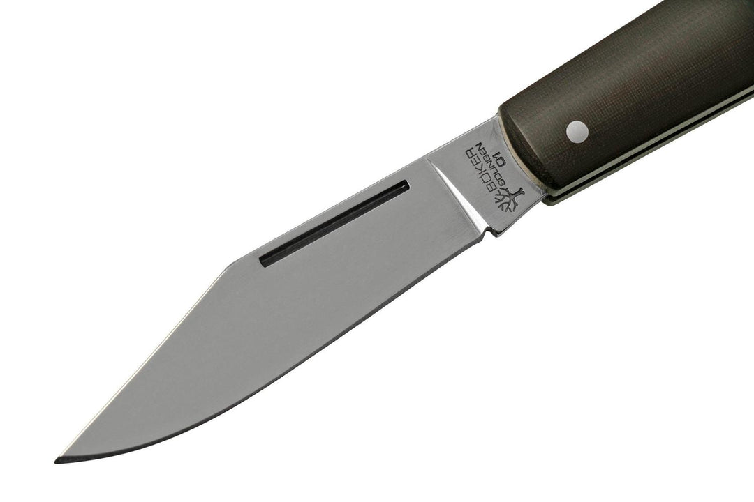 Böker Barlow Maroon Micarta Polished Pocket Knife