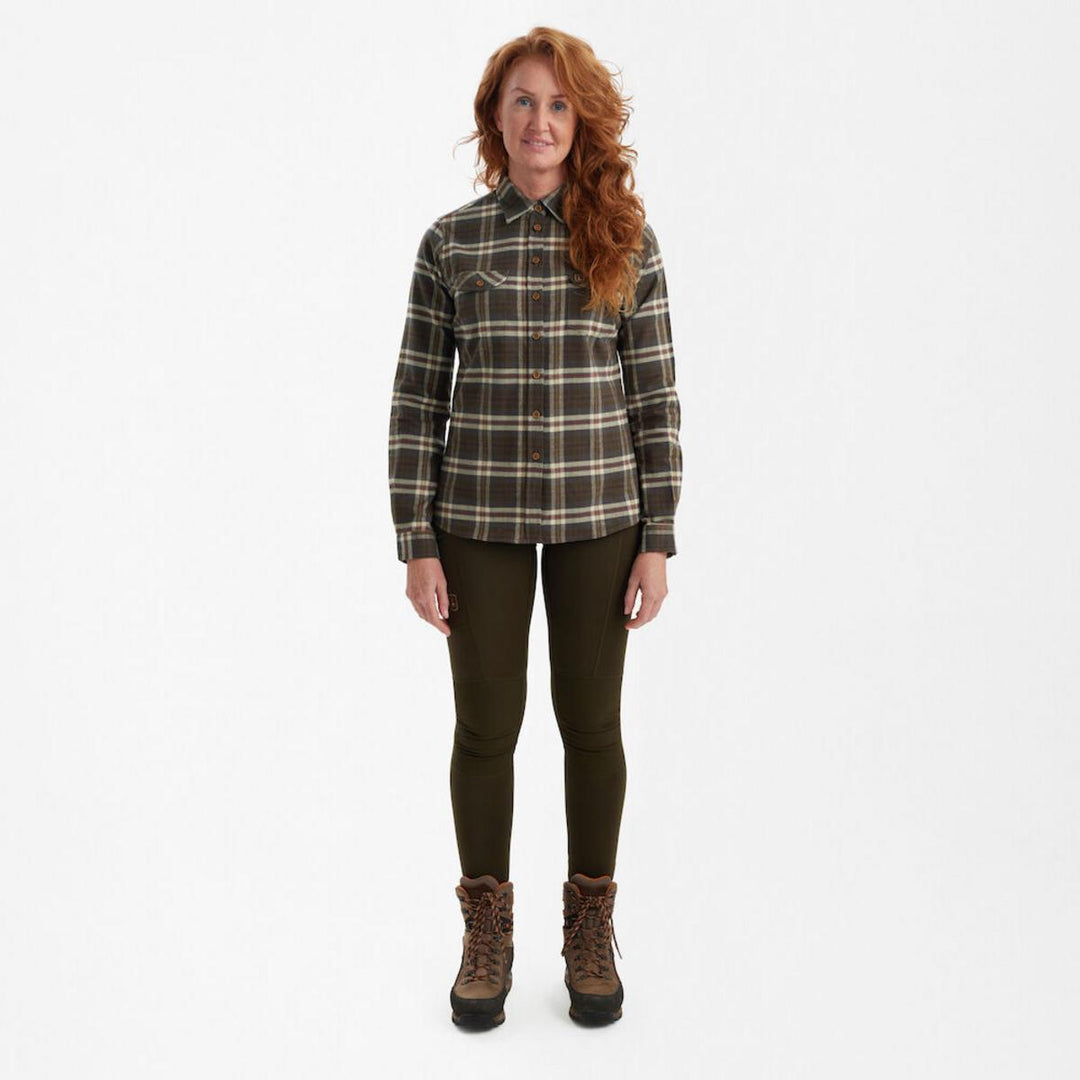 Deerhunter Lady Ruby Shirt Yellow Check Womens Shirt