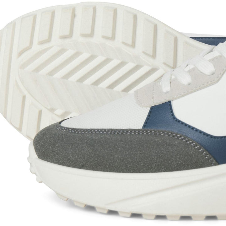 Jack & Jones Aspire Runner Trainer White Castlerock/Navy Blazer