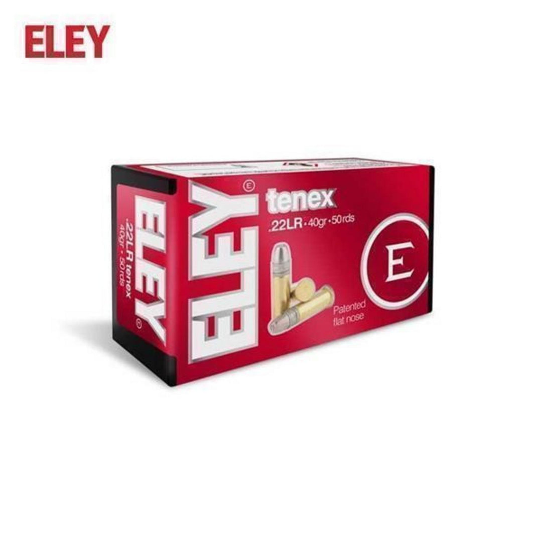 Eley Tenex .22LR 40gr Flat Nose Rimfire Ammunition, 100 Rounds