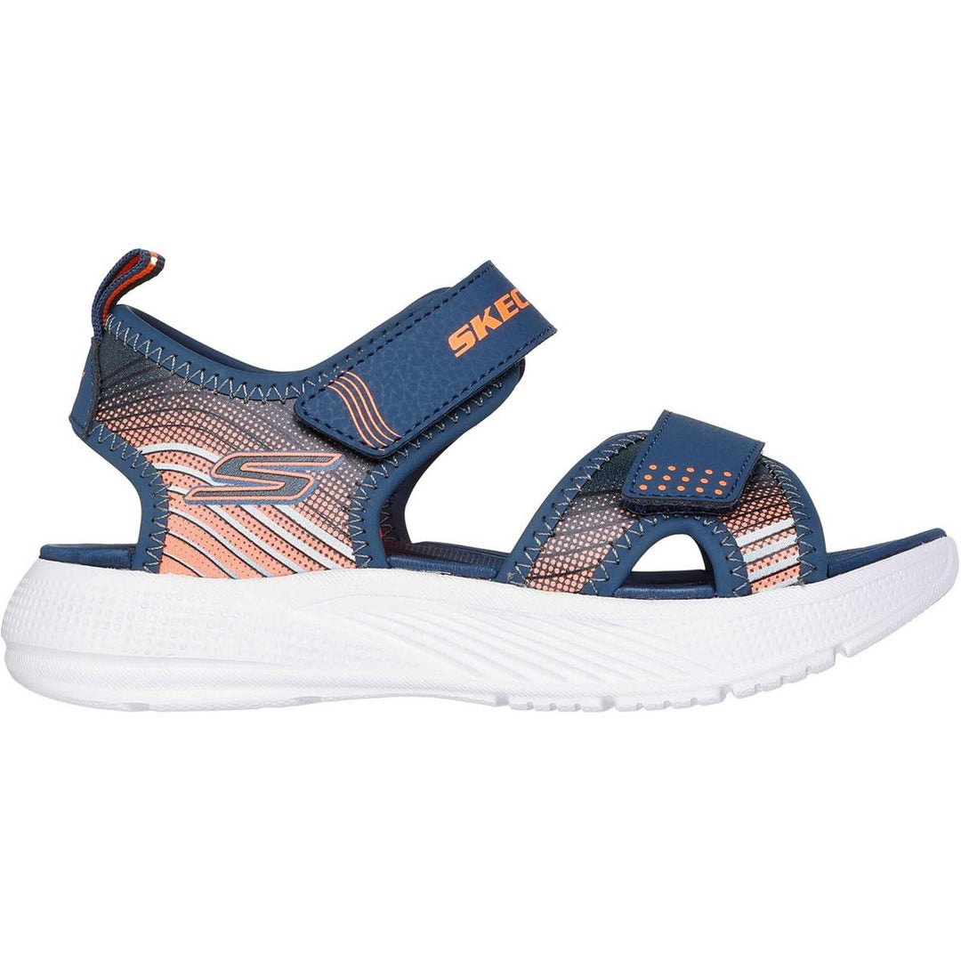 Skechers Microspec-Splash Sandal Navy/Orange