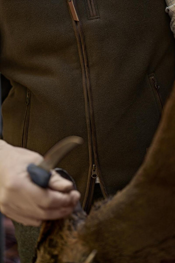 Harkila Sandhem sherpa fleece waistcoat Willow – view 3