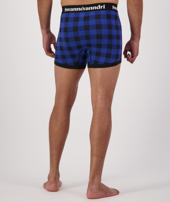 Swanndri Men's Underwear - Organic Cotton Check Boxer Briefs
