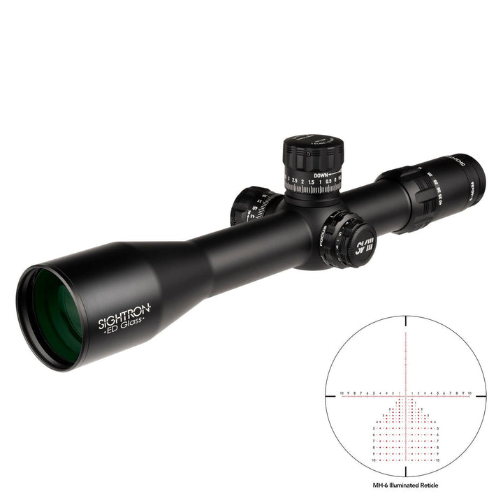 Sightron SVIII ED 5-40x56 FFP Zero Stop 0.1 Mrad Illuminated MH-6