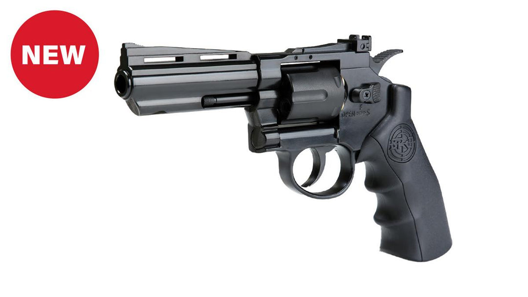 KROWN 19082-B  KL Herc 4in Black Dual Ammo Revolver