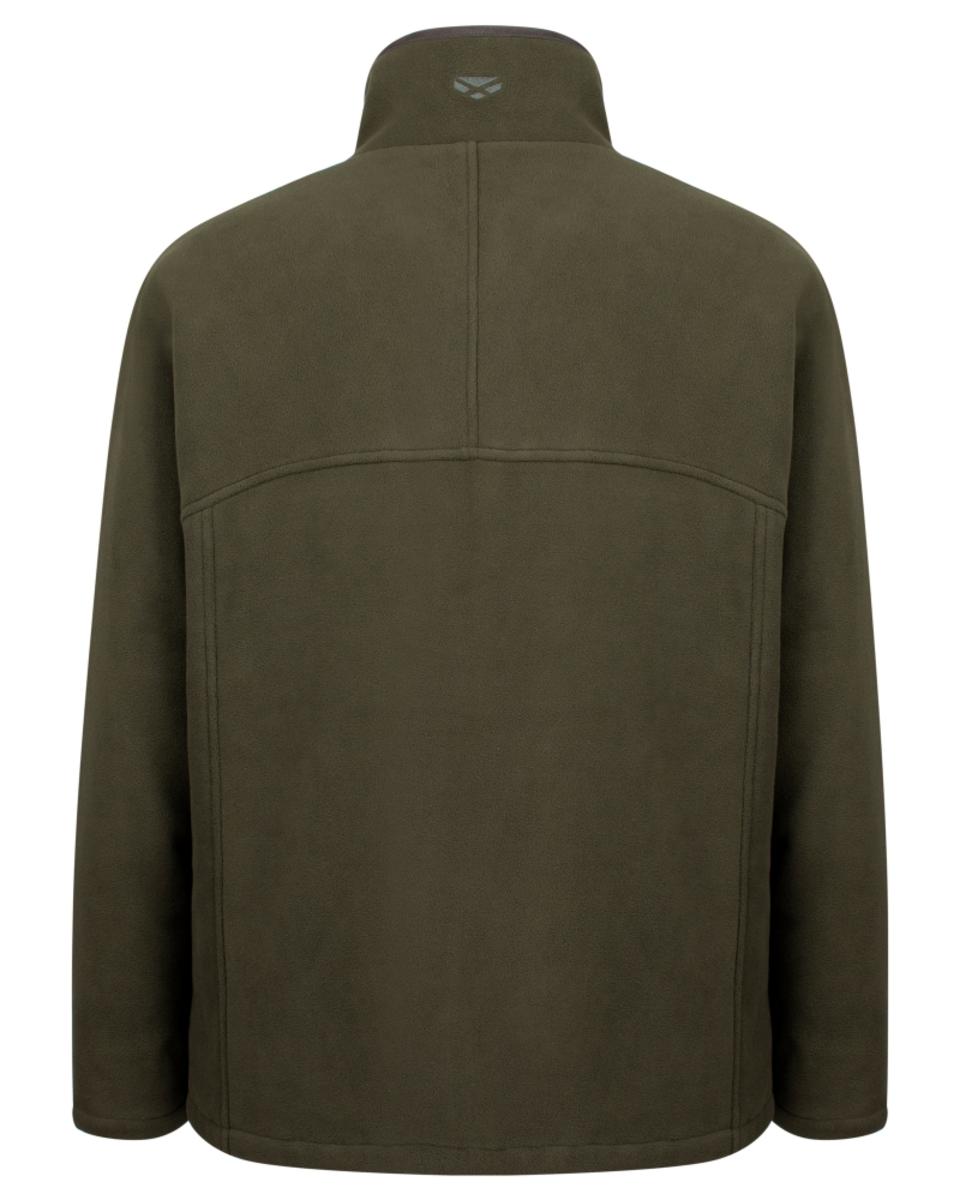 Hoggs of Fife Ghillie II W/P Padded Fleece Jacket Green - 320g anti-pill polar fleece, Quilted polyester lining
