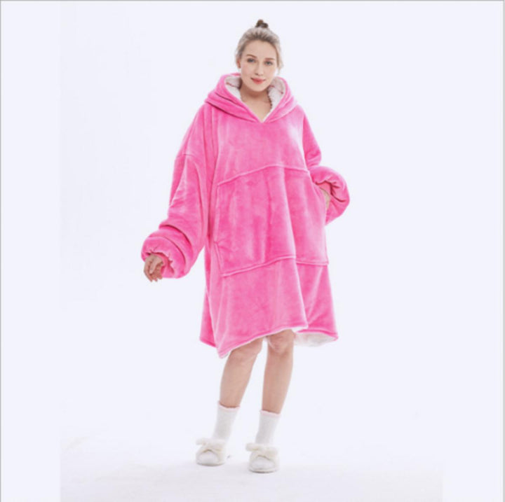 ek Wholesale Unisex Sherpa LIned Blanket Hoodie