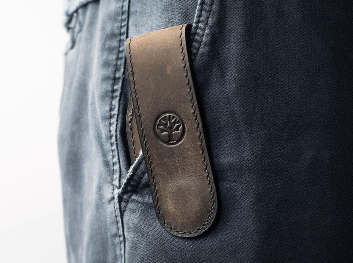 Böker Magnetic Leather Pouch Brown Large