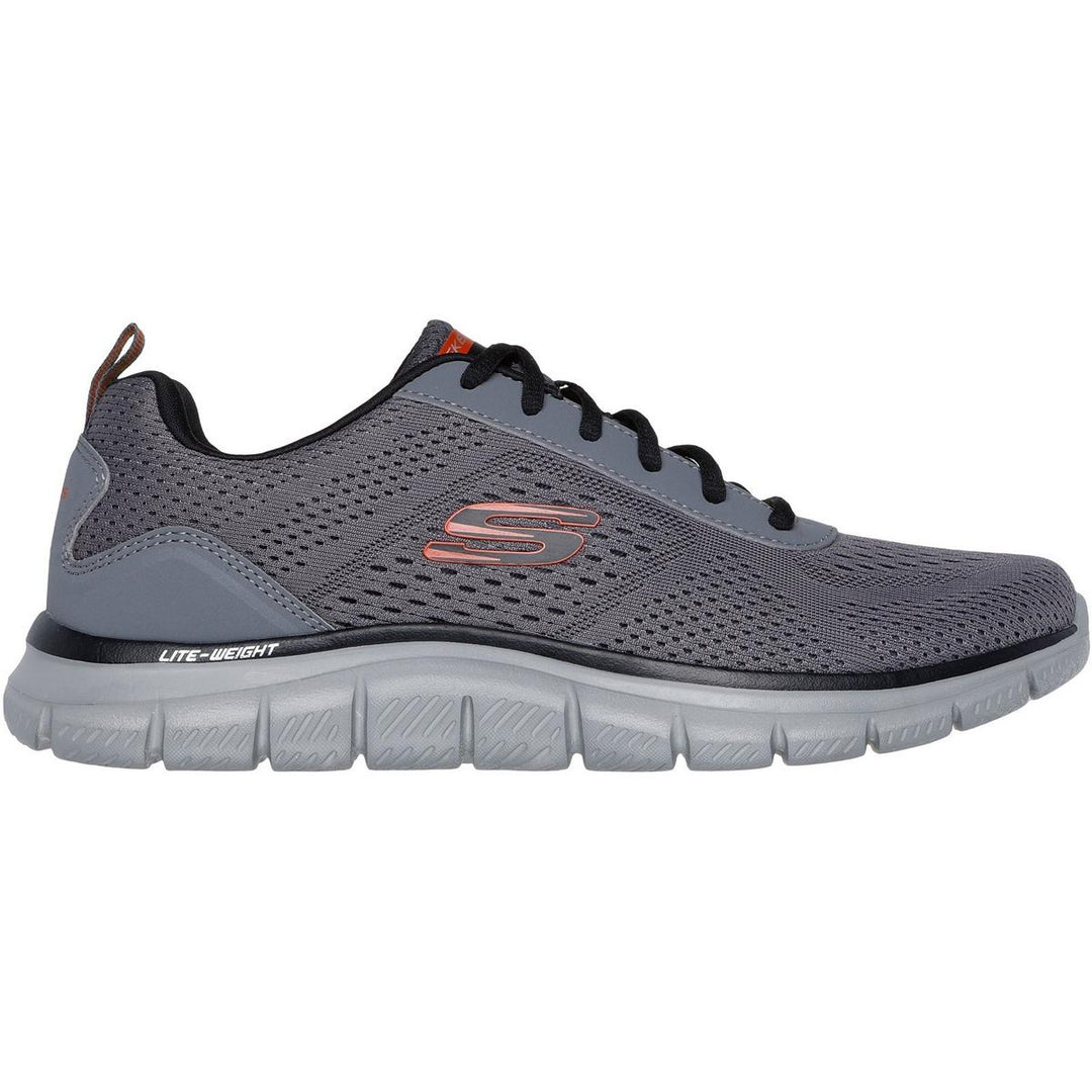 Skechers Track Leshur Shoes Charcoal/Orange