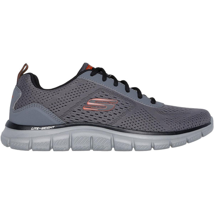 Skechers Track Leshur Shoes Charcoal/Orange