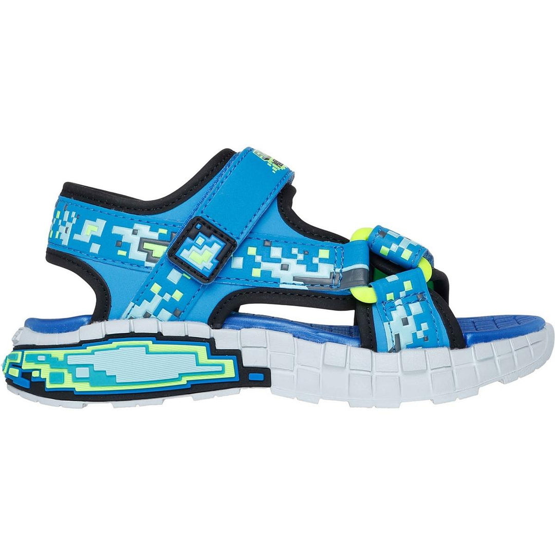 Skechers Mega Splash Sandal Black/Blue/Lime – view 5