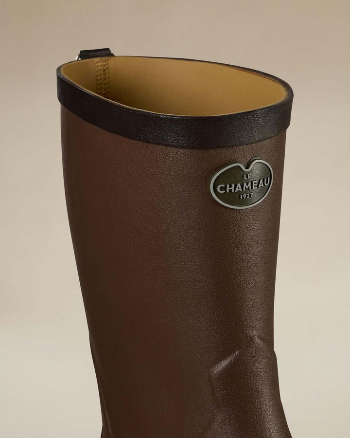 Le Chameau Zermatt Leather Lined Short Wellington Boot