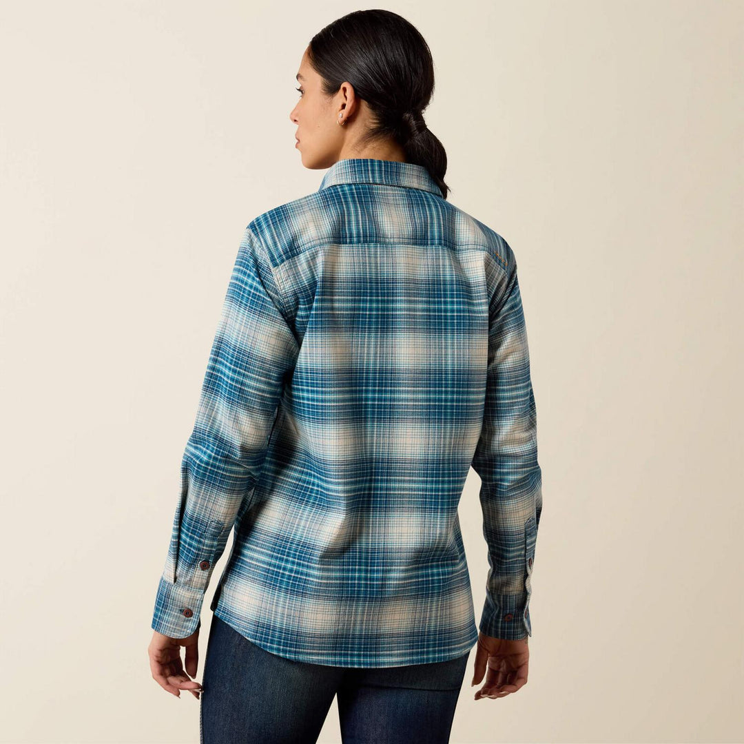 Ariat Ladies Rebar Flannel Duracanvas Long Sleeve Work Shirt
