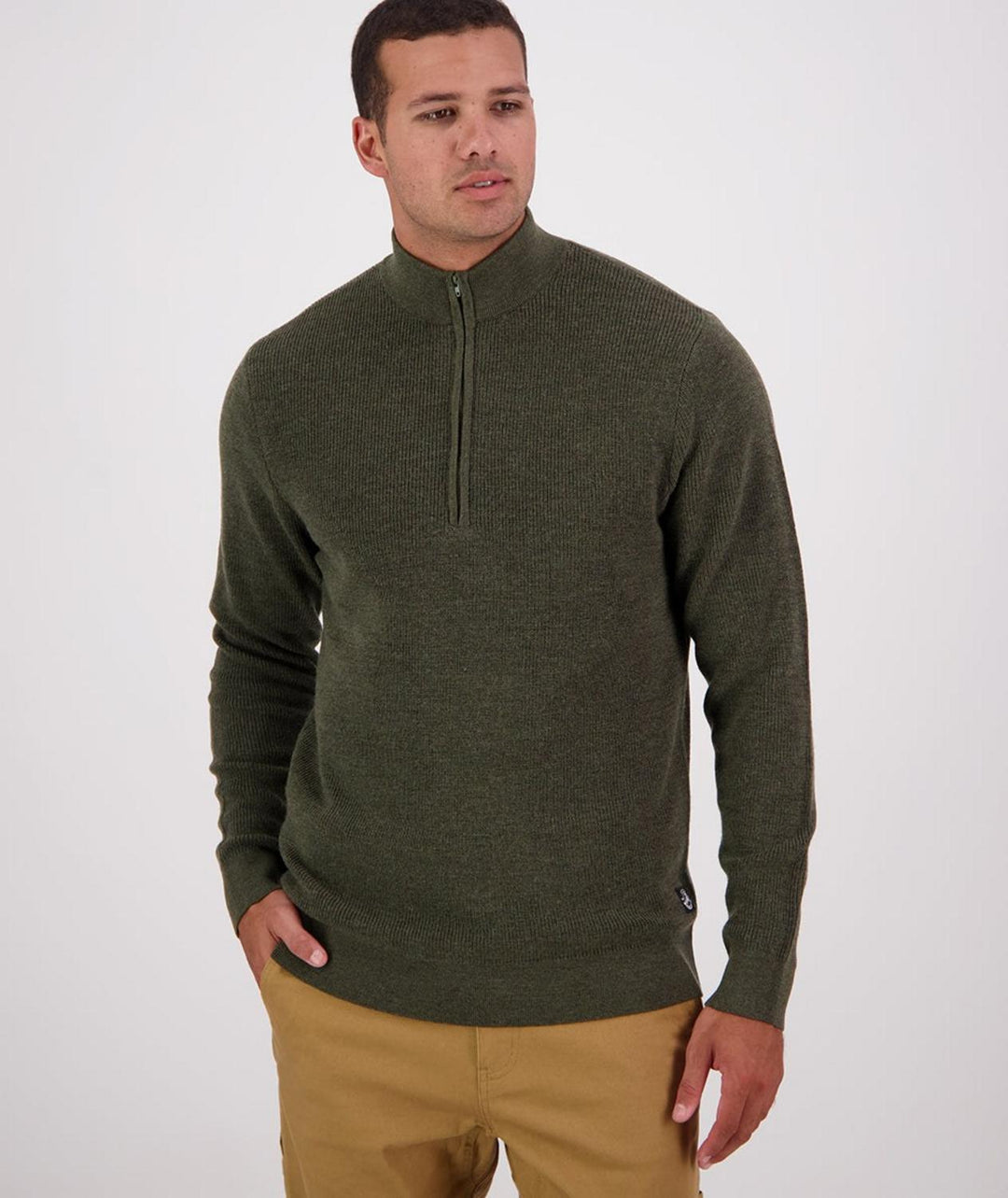Swanndri Men's Otahu River Quarter Zip Merino Knit