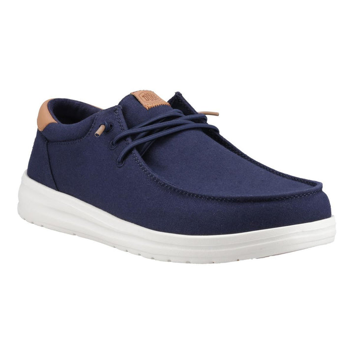 HEYDUDE Paul Canvas Shoes Navy Blazer