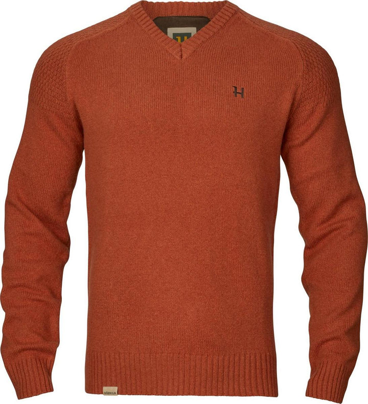Harkila Vincent merino v-neck pullover Bombay